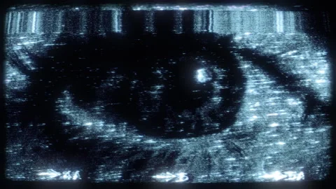 Ghostly Eye distorted footage Stock-Footage 263887870