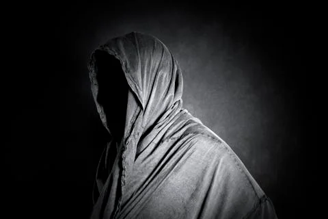 Ghostly figure in the dark Foto stock
