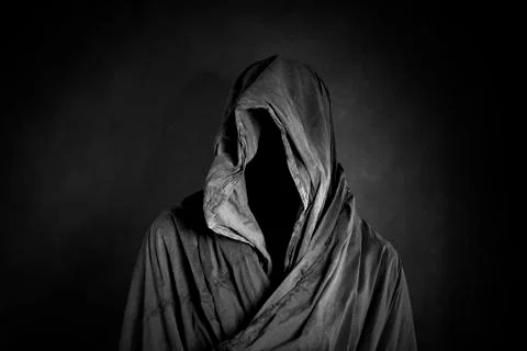 Ghostly figure in the dark Stock Photos