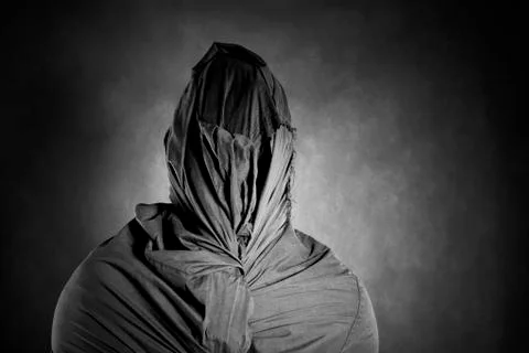 Ghostly figure in the dark Foto stock