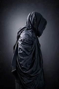 Ghostly figure in the dark Stock Photos