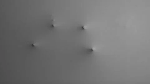 Ghostly Hands Behind the white Fabric Stock Footage 317619671