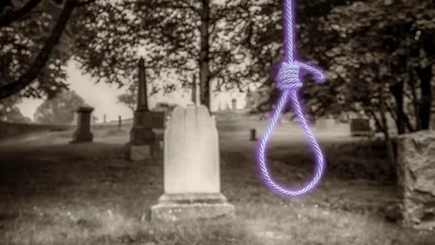 Ghostly Noose In Sepia Vídeos de archivo 333976580