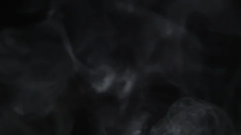 Ghostly Smoke Dancing On Black Background Stock-Footage 99886238