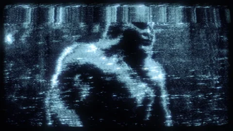 Ghostly Walking Sasquatch Figure Stock-Footage 263891106