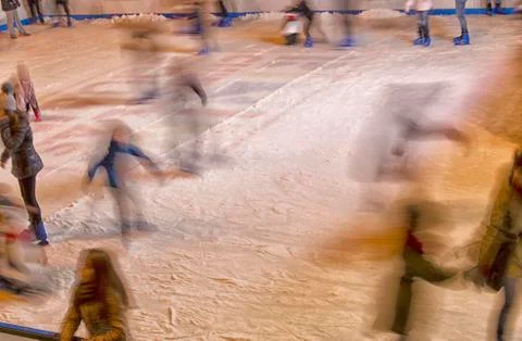 Ghosts on the ice rink Foto stock