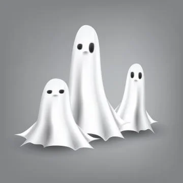 Ghosts illustration Stock Illustration