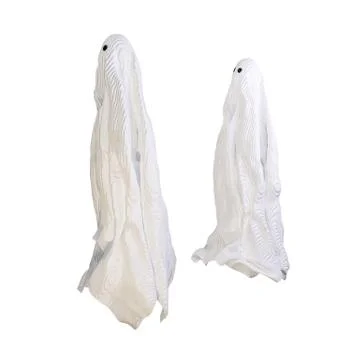 Ghosts isolated on white Stock Illustration