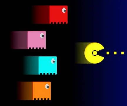 Ghosts monster racing Stock Illustration