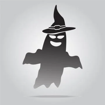 Ghosts vector Halloween decorate Stock Illustration