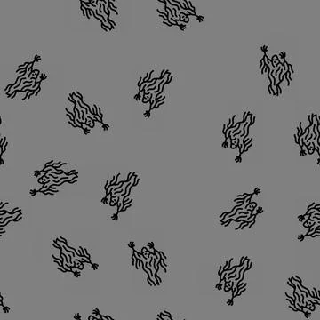 Ghoul ghost vector seamless pattern Illustrazione stock