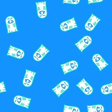 Ghoul ghost vector seamless pattern Illustrazione stock