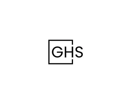 GHS letter initial logo design vector illustration Stock Illustration