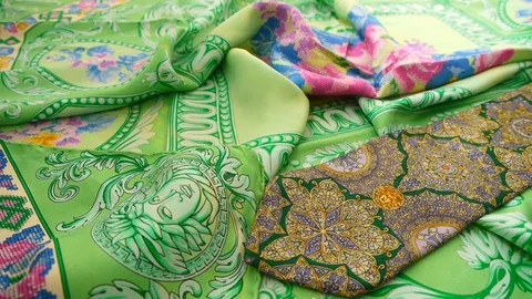 Gianni Versace tie. Stock Footage 116592213