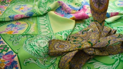 Gianni Versace tie. Stock Footage 116592319