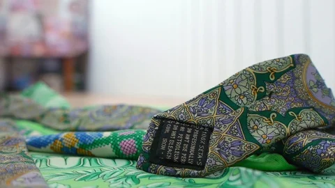Gianni Versace tie. Stock Footage 116781712