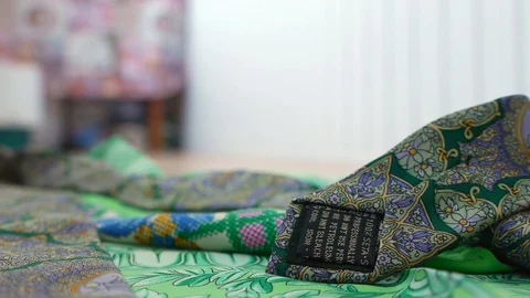 Gianni Versace tie. Stock Footage 116781781