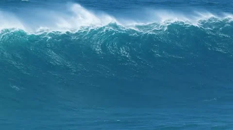 Giant Blue Ocean Wave Stock Footage 8952071