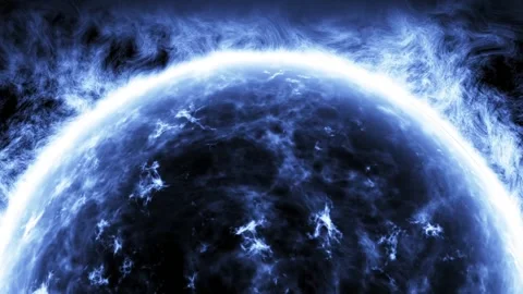 Giant Blue Star Stock Footage 156941171