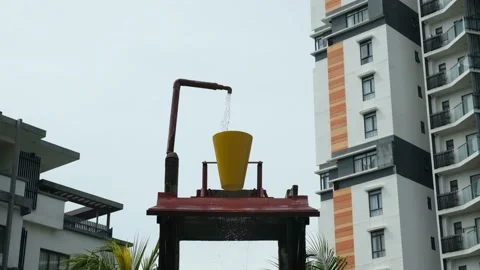 Giant bucket Stock Footage 203779219