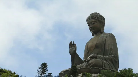 Giant Buddha (real time) 스톡 동영상 809737