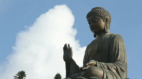 Giant Buddha (real time) Stock Footage 841650