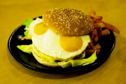 Giant burger Stock Photos