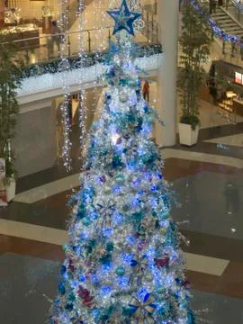 Giant christmas tree Stock Photos