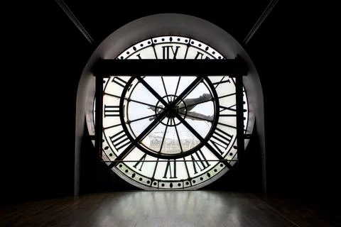 Giant Clock Face Inside the Musee d'Orsay in Paris Stock-Fotos