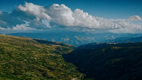 Giant Clouds above Andes - Pull Out 스톡 동영상 113048545
