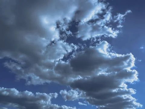 Giant cloudscape before rain Stock Photos