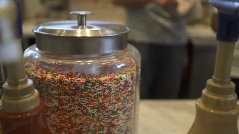 A Giant Container Of Sprinkles 動画素材 105245340