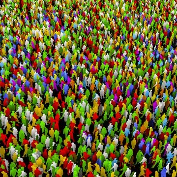 Giant crowd of people background Stock-Illustration