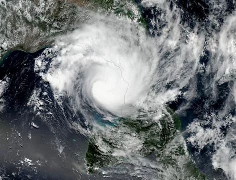 Giant cyclone on the planet Earth. Elements of this image furnished by NASA Stock Photos
