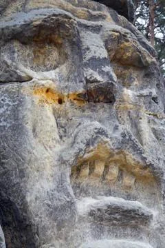 Giant devil's heads Stock Photos