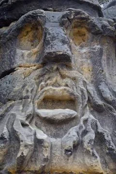 Giant devil's heads Stock Photos