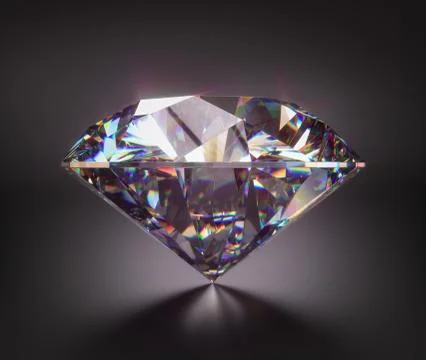 Giant Diamond Gem With Clipping Path Stock Illustration