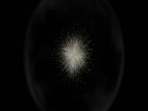 Giant Explosion in Space (3160p 25fps) Stock Footage 71350113