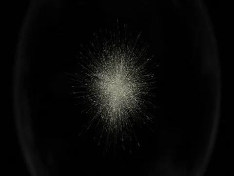 Giant Explosion in Space (3160p 29.97) Stock Footage 71349641