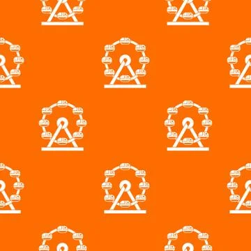 Giant ferris wheel pattern seamless Illustrazione stock