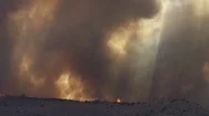 Giant Fire In California Stock Footage