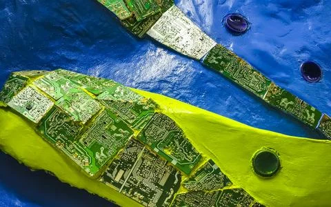 Giant frog figure texture pattern in blue green Costa Rica. 写真素材