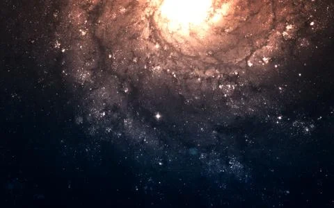 Giant galaxy in space Stock Photos