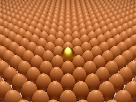 Giant golden egg Stock Illustration