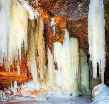 Giant Icicles Stock Photos