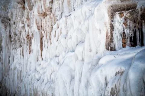 Giant Icicles 스톡 사진