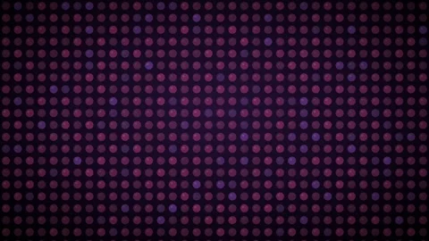 Giant LED pixel wall display with bulbs Stock Footage 339324980