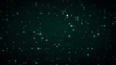 Giant LED pixel wall display with matrix matrix Stock Footage 339325212