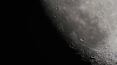 Giant Moon Rising Ultra Close Up, Telephoto Lens Stock Footage 74470341