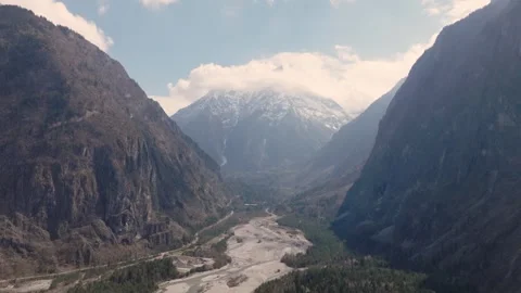 Giant Mountain Seen By Drone Video stock 246739241